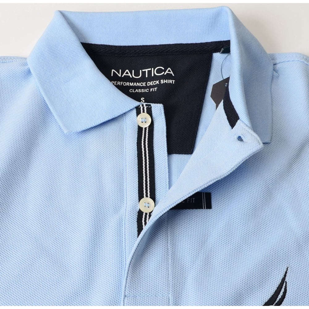 Nautica, Shirts, Nautica Mens Classic Short Sleeve Solid Performance Deck  Polo Shirt