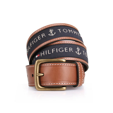 Tommy Hilfiger Men's Ribbon Inlay Belt 11TL02X032