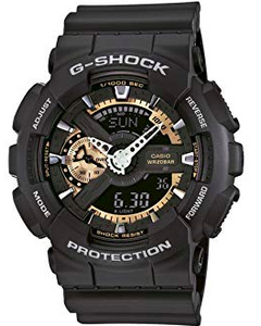 G-Shock GA-110RG-1ACR Resin Case Black Resin Band Black Dial Watch