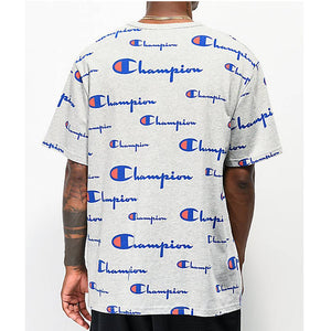 Champion Life Mens Heritage Tee, All Over Logo