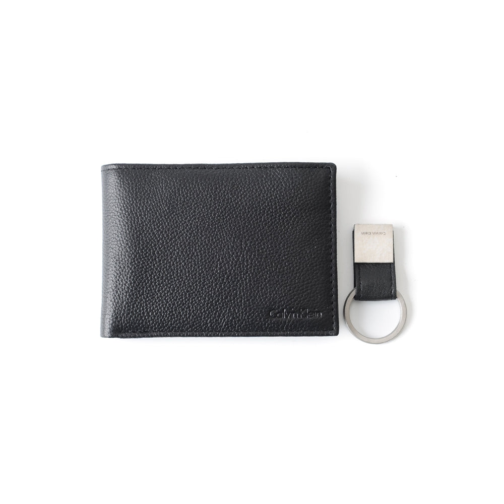 Saffiano Leather Card Case Bifold Wallet | Calvin Klein