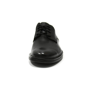 Clarks Men's Un Aldric Lace Black Rich Leather Plain Toe Derby Shoes 26132677
