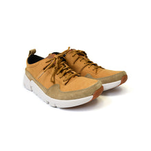 CLARKS Tri Active Run Mens Tan Suede Athletic Lace 26134843