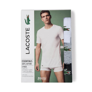 Lacoste Men's Crew-Neck T-Shirt 3-Pack RAME106