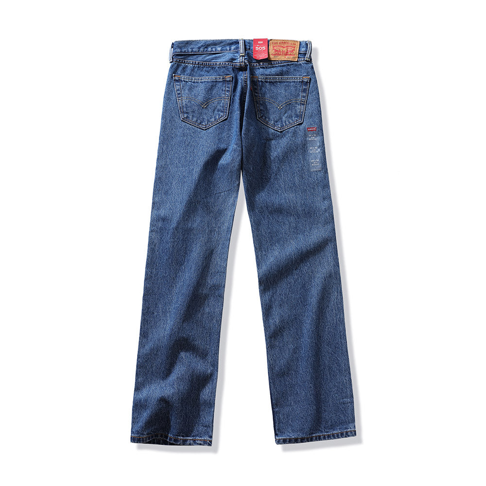 Levi's Men's 505 Regular Mid Rise Regular Fit Straight Leg Jeans