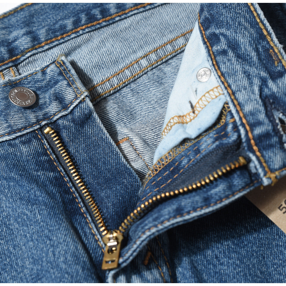 Levi's Men's 505 Regular Mid Rise Regular Fit Straight Leg Jeans - Sto ...