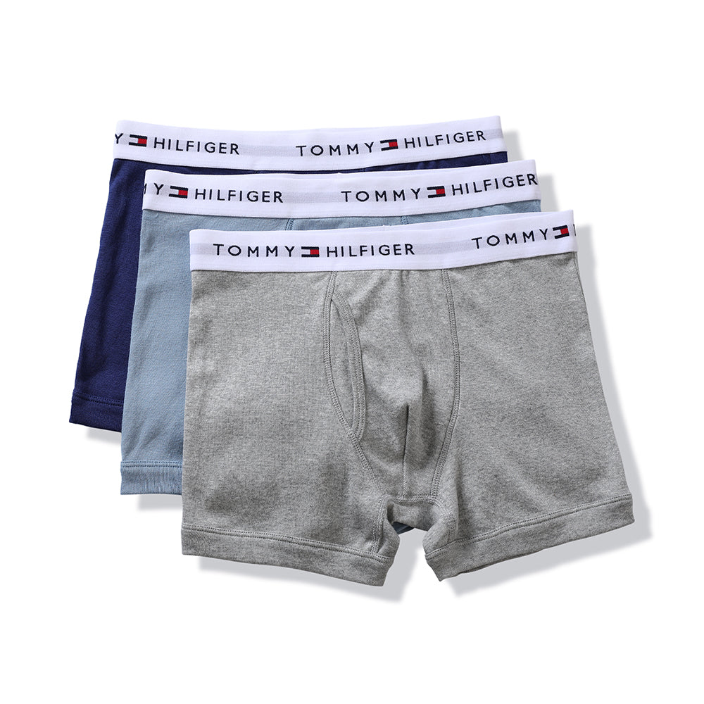 Grey Tommy Hilfiger Underwear 3-Pack Trunks
